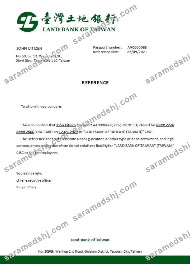 Taiwan_Land Bank of Taiwan_closure reference